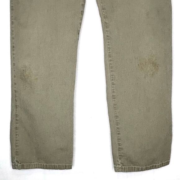 Wrangler Riggs Workwear Women’s Work Pant 10 x32 Bark Brown 32x32 Canvas STAINS - Picture 2 of 10